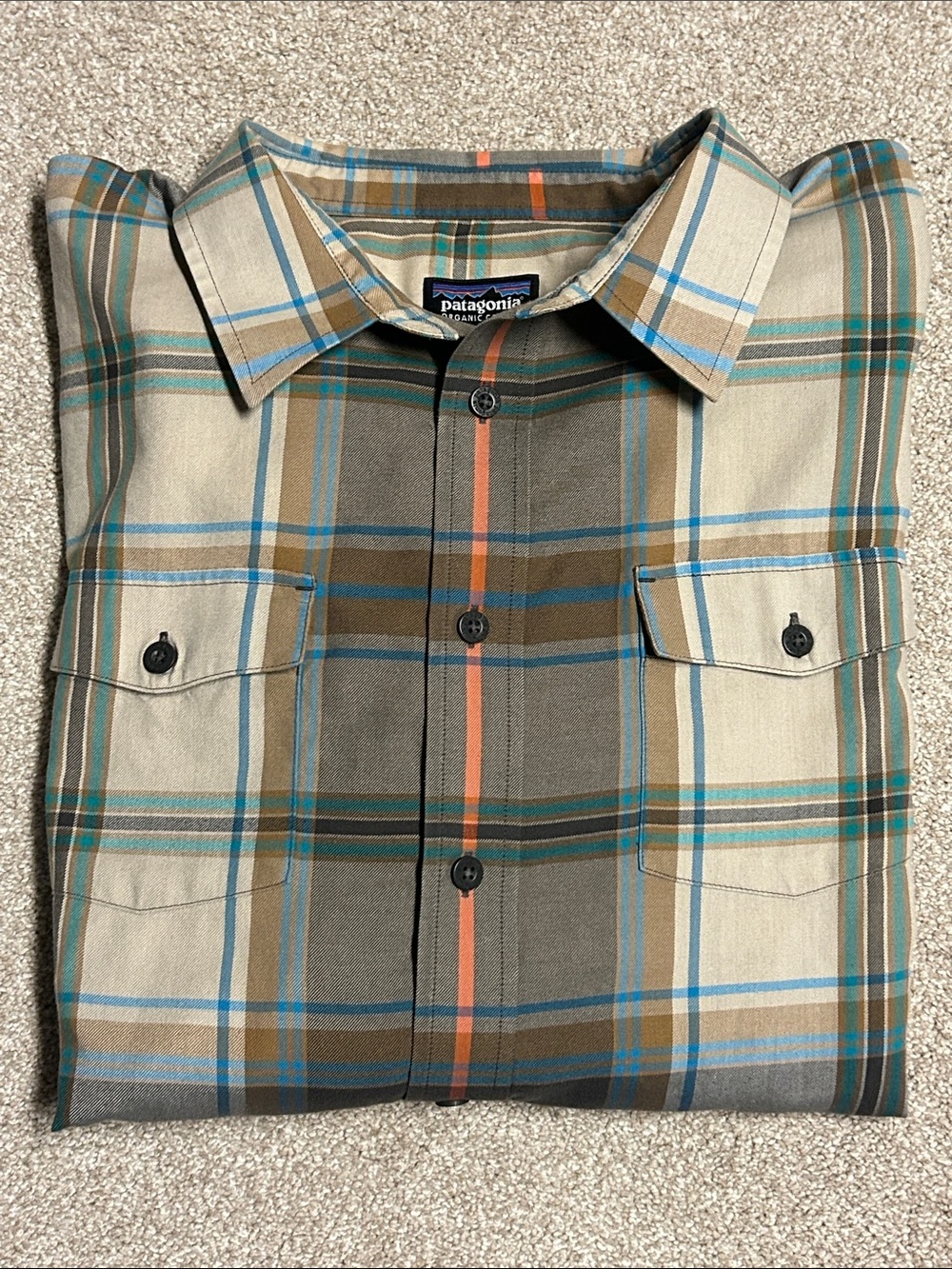 PATAGONIA Men’s Buckshot Lightweight Plaid Shirt, Size XL
